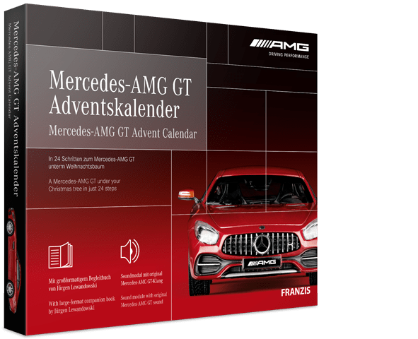 Adventní kalendář Mercedes AMG GT model - Červený