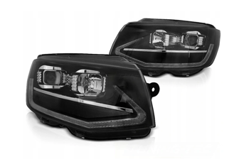 Černá trubice Led Drl Dts lampy pro Vw T6 15-19