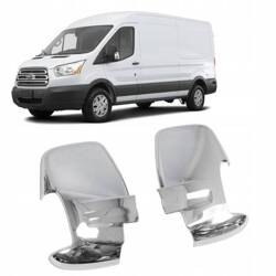 Kryty zrcátek pro FORD TRANSIT 2013- | ABS | chrom