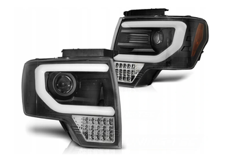 Přední světla Ford F150 Mk12 08-14 Black Led