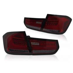 Přední světlomety BMW F30 11-15 LED BAR SEQ RED SMOKE