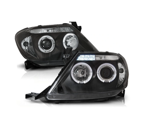 Světla Toyota Hilux 05-11 Ringi Led Lenses Black