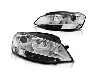 Světla Vw Golf 7 12-17 U-type Chrome Led Drl