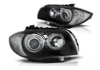 Světlomety BMW E87 E81 04-11 Led Ringlights Black