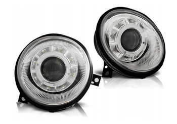 Světlomety Vw Lupo 98-05 Chrome Led Ringi