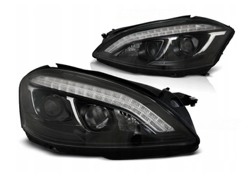 Svítilny Mercedes W221 třídy S 05-09 Black Led Afs