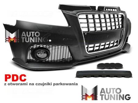 AUDI A3 NÁRAZNÍK 08-12 S8 STYLE CHROM ČERNÝ PDC