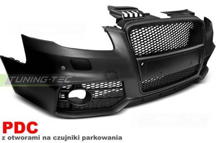 Audi A4 B7 RS Style Černý P přední nárazník PDC