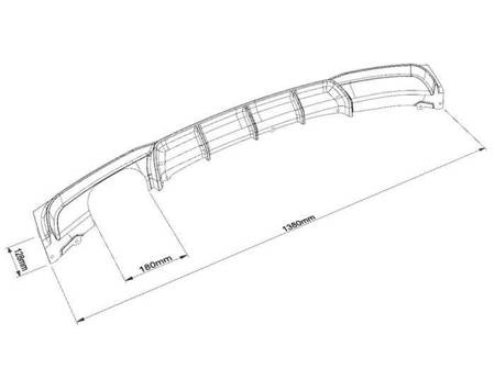 BMW F30 M-PERFORMANCE DIFUZOR POD/LEVÝ NÁRAZNÍK