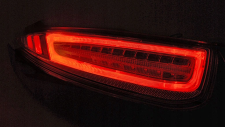 Červená bílá LED světla pro Porsche 911 (997) 09-12