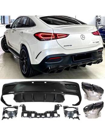 DIFUZOR MERCEDES C167 GLE COUPE 63 AMG VZHLED ČERNÁ