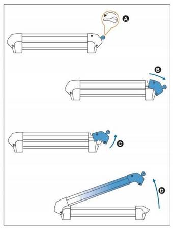 Držák nosiče lyží Ski Rack 6