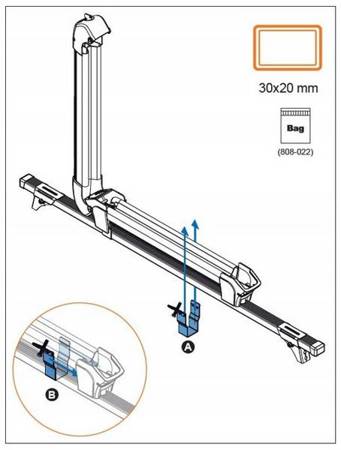 Držák nosiče lyží Ski Rack 6