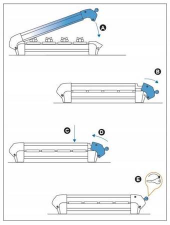 Držák nosiče lyží Ski Rack 6