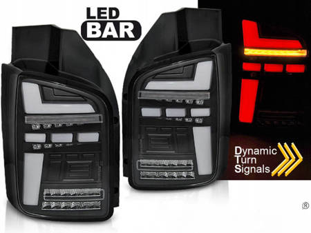 FULL LED BAR BLACK pro VW T6 15-19