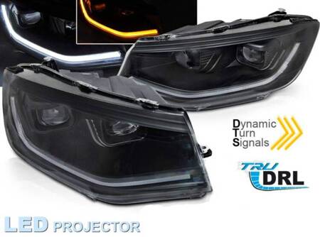 FULL LED BLACK světlomety pro VW CADDY 2020-