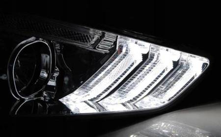 Ford Focus III mk3 15-18 chromované drl led dts lampy