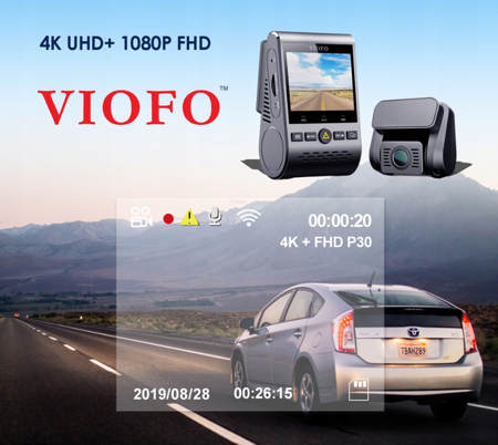 Kamera DVR VIOFO A129PRO-G DUO GPS WIFI 4K