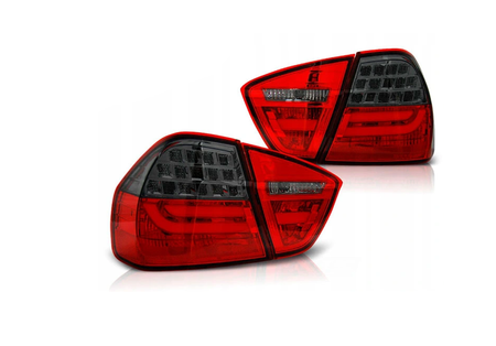 LED světla Nové BMW E90 05-08 Red Smoke Led Bar