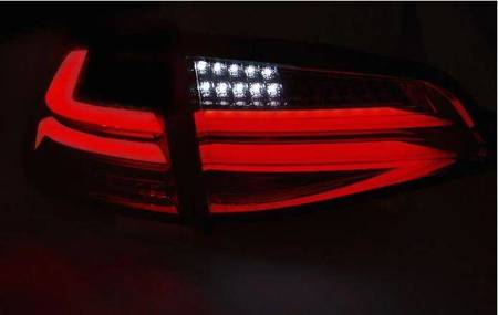 LED světla Vw Golf VII 7 13- červená bílá led bar