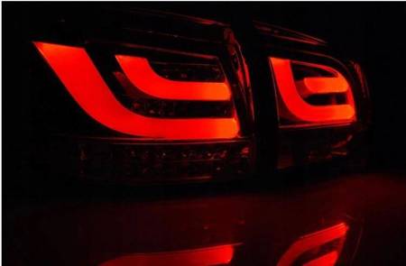 LED zadní světla Vw Golf 6 08-12 černá led bar