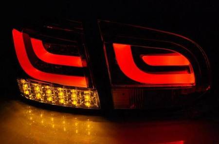 LED zadní světla Vw Golf 6 08-12 černá led bar