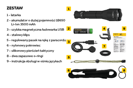 Lanterna Armytek Dobermann Pro Magnete USB