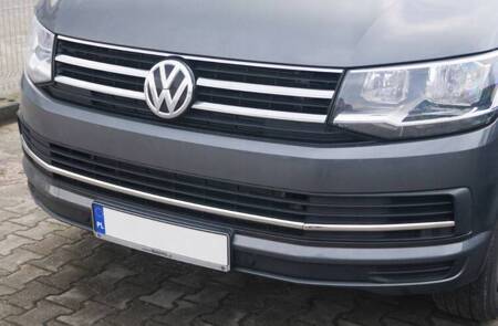 Lišty mřížky předního nárazníku VW T6 2015-2019