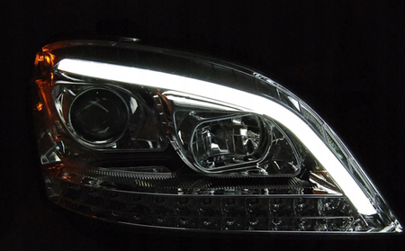 Mercedes W164 Ml M-class 05-07 Chrome Led Seq