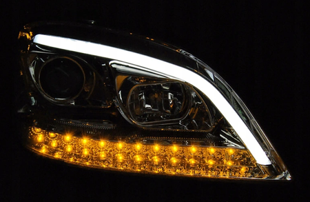 Mercedes W164 Ml M-class 05-07 Chrome Led Seq