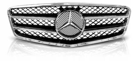 Mřížka chladiče mercedes w212 09-13 amg style chromová