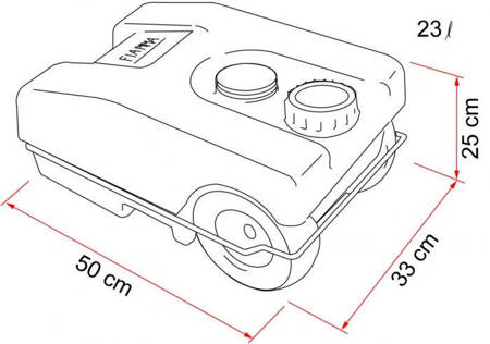 Nádrž na špinavou vodu Roll-Tank 23 W - Fiamma