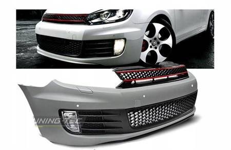 Přední nárazník sportovní pro Vw Golf 6 halogen pdc