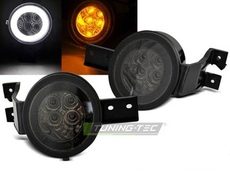 Směrová světla s LED pozičním světlem FRONT DIRECTIONLED SMOKE pasuje pro MINI COOPER R50 R53 R52 01-06