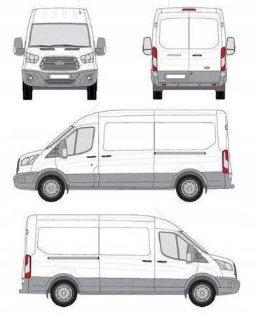 Střešní nosič Ford Transit L3H2 OD 2014-