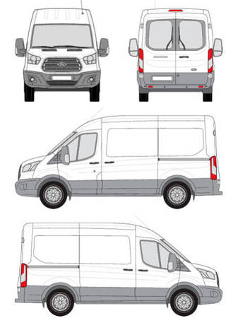 Střešní nosič zavazadel Ford Transit L2H2