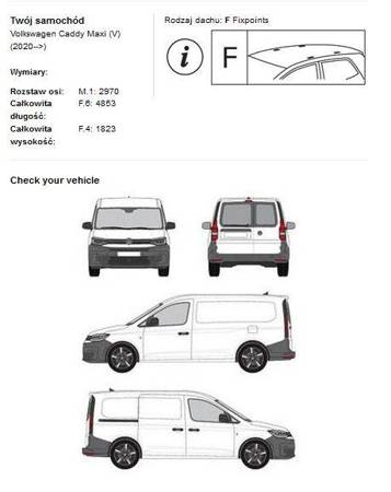 Střešní nosič zavazadlové plošiny VW Caddy MAXI