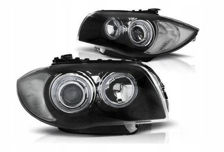 Světlomety BMW E87 E81 04-11 Led Ringlights Black