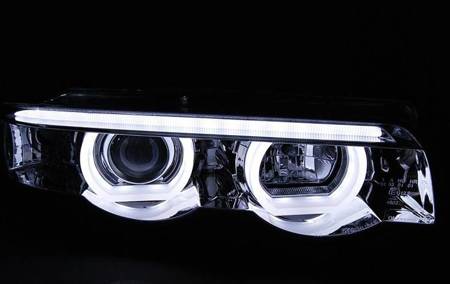 Světlomety Bmw E38 94-01 Ringi 3d Led Chrome