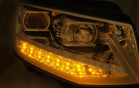 Světlomety Vw T6 15- Chrome Tube Led Drl Dts