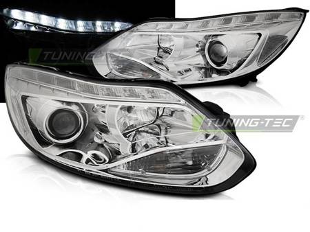 Světlomety nové FORD FOCUS MK3 11- 10.14 LED CHROME