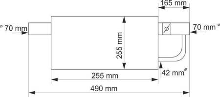 Tlumič výfuku TurboWorks 2,75" s tělesem škrticí klapky