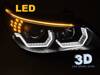 ANGEL EYES LED 3D BLACK světlomety pro BMW E60 E61 03-07