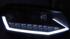 Přední světla Vw T6 15- Black Tube Light Led Drl