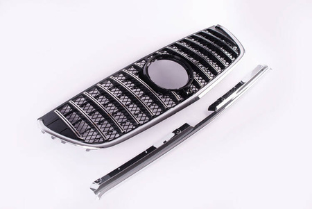 MŘÍŽKA CHLADIČE MERCEDES VITO 16-19 PANAMERICANA STŘÍBRNÁ