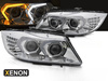 Světlomety BMW E90/E91 LCI 09-11 chromované