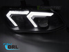 Světlomety LED DRL pro BMW E92 E93 LCI (2010-2013) - Náhradní xenonové světlomety, černé