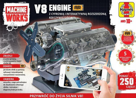 Model motoru V8 Haynes k sestavení