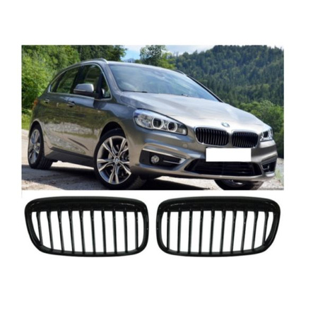 MŘÍŽKA BMW 2 F45 ACTIVE TOURER 14-18 LESKLÁ ČERNÁ