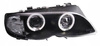 Světlomety BMW E46 RINGI BLACK Seda světlomety